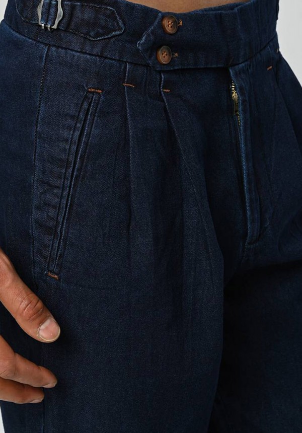 Παντελόνι denim 2 PLEATS CUFFED